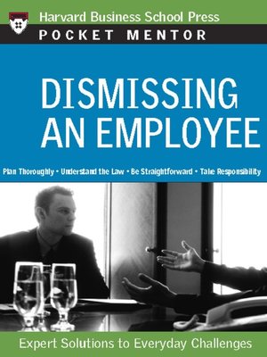 cover image of Dismissing an Employee